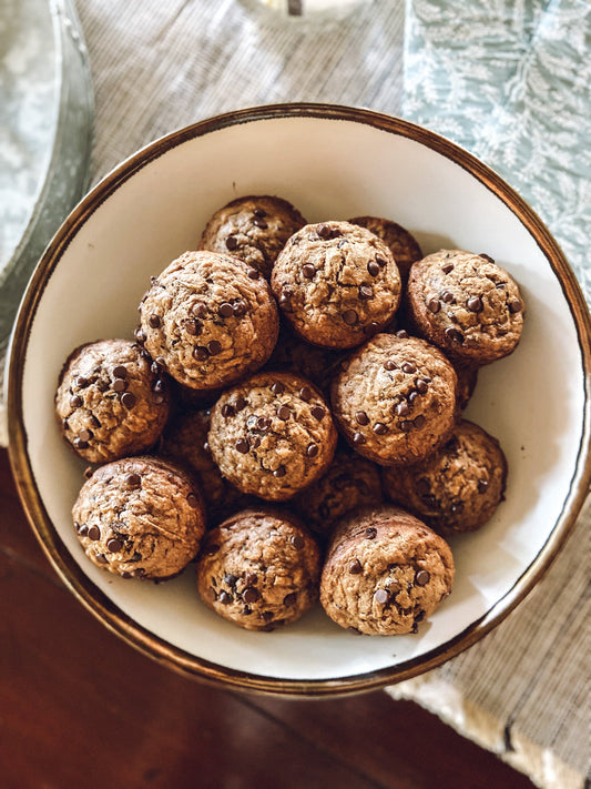 chocolate chip zucchini muffins (gluten free, dairy free)