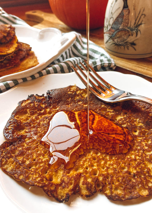 pumpkin sourdough crepes