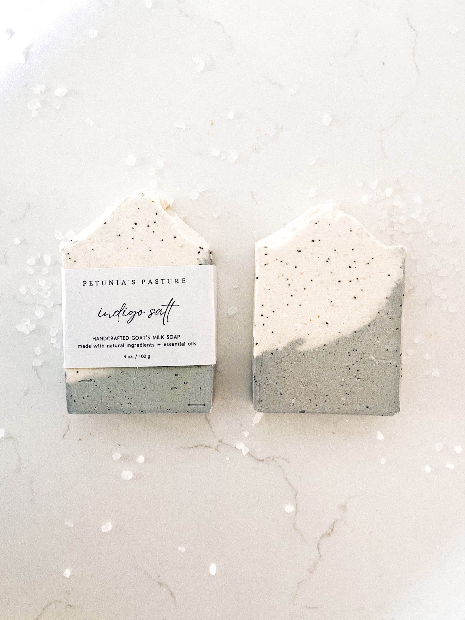 Indigo Salt Goat Milk Soap Bar – Petunia's Pasture